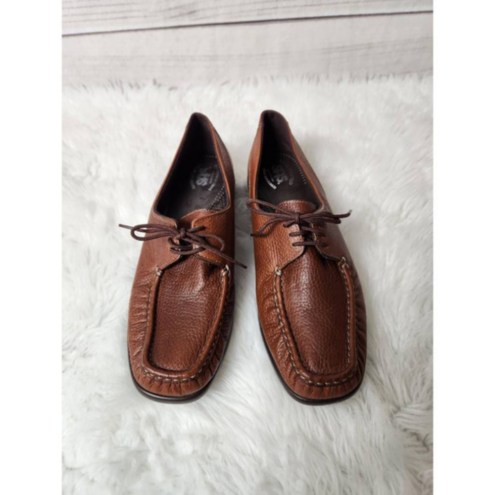 SAS Brown Leather Loafers